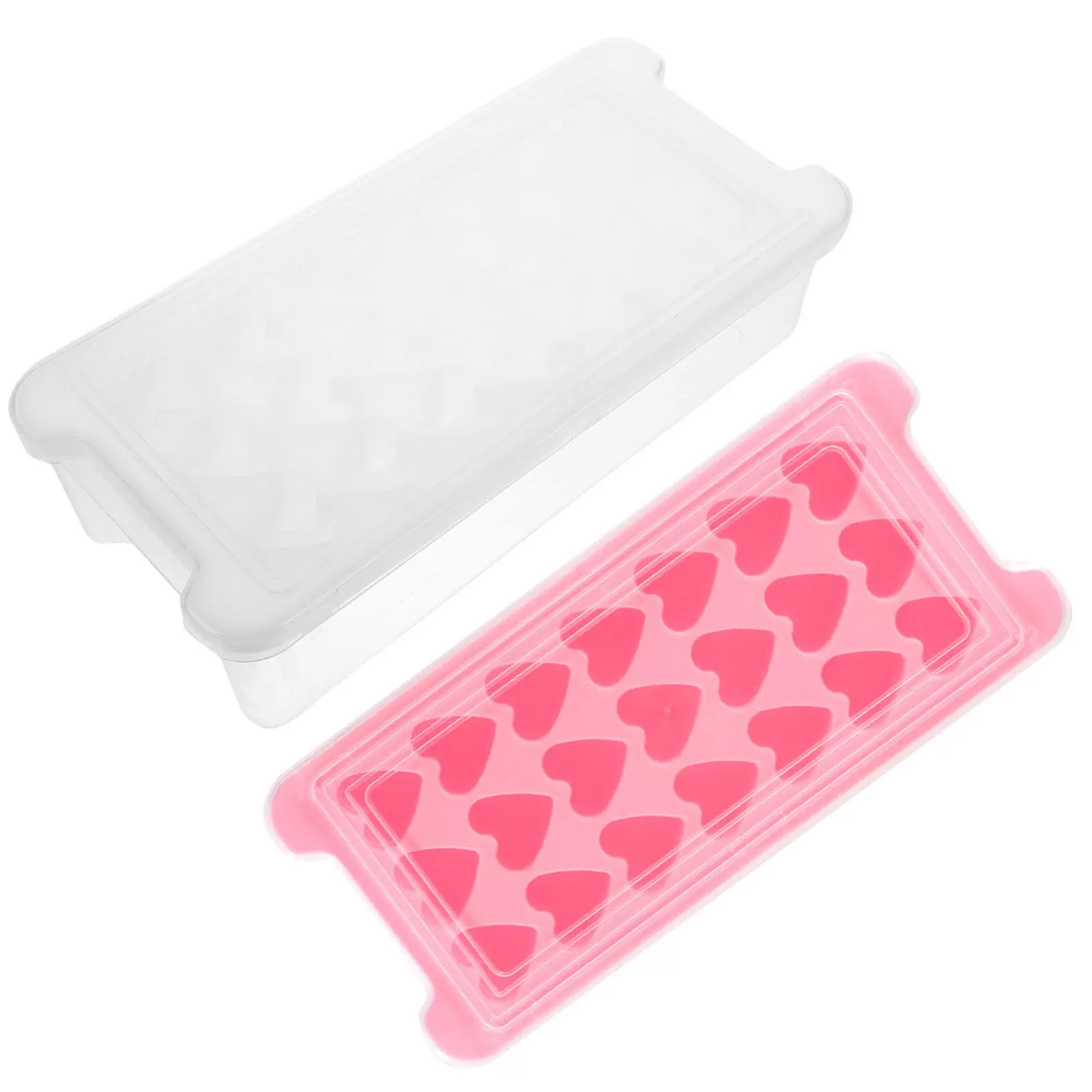 

Форма для льда из силикона в форме сердца, 21 ячейка, гибкая, легко извлекаемая, для напитков, вина, коктейлей, кухонный лоток для приготовления льда, 1 шт.