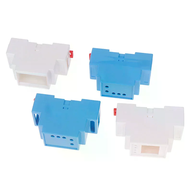 1PC DIN Rail PLC Junction Box Plastic Electronics Box Project Case 4Colors 88x37x59mm 35-Rail Mounting Instrument Housing view 5