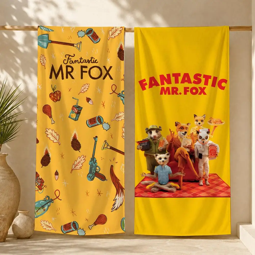 Fantastic Mr. Fox Towel ultra-fine fiber quick drying absorbent towel, beach swimming vacation beach towel