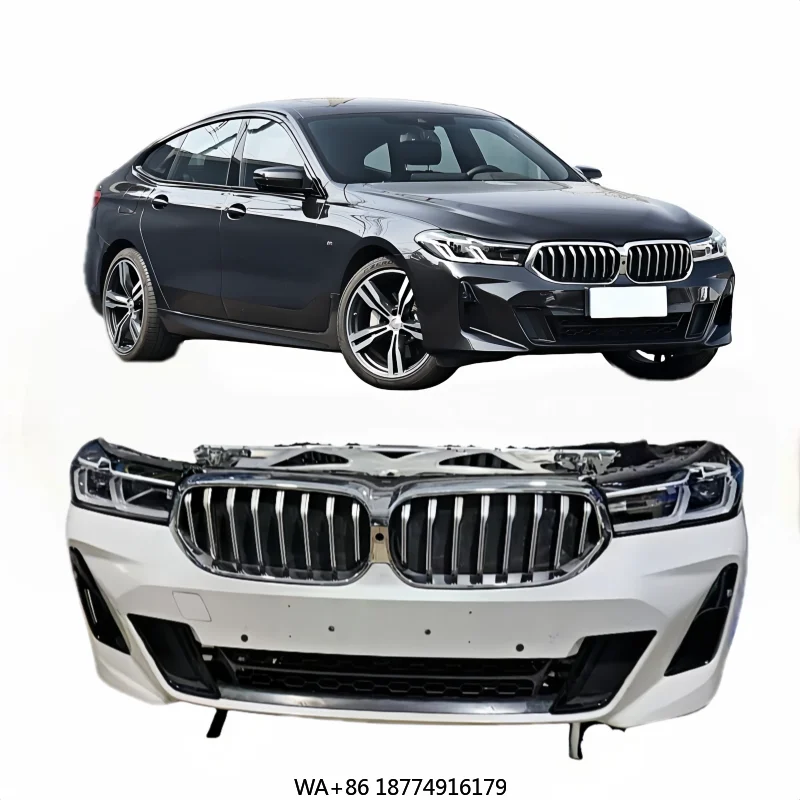 

Для серии -6 GT G32 LCi новый комплект переднего бампера, пластиковый и алюминиевый комплект задней части кузова, оригинальные фары, используются