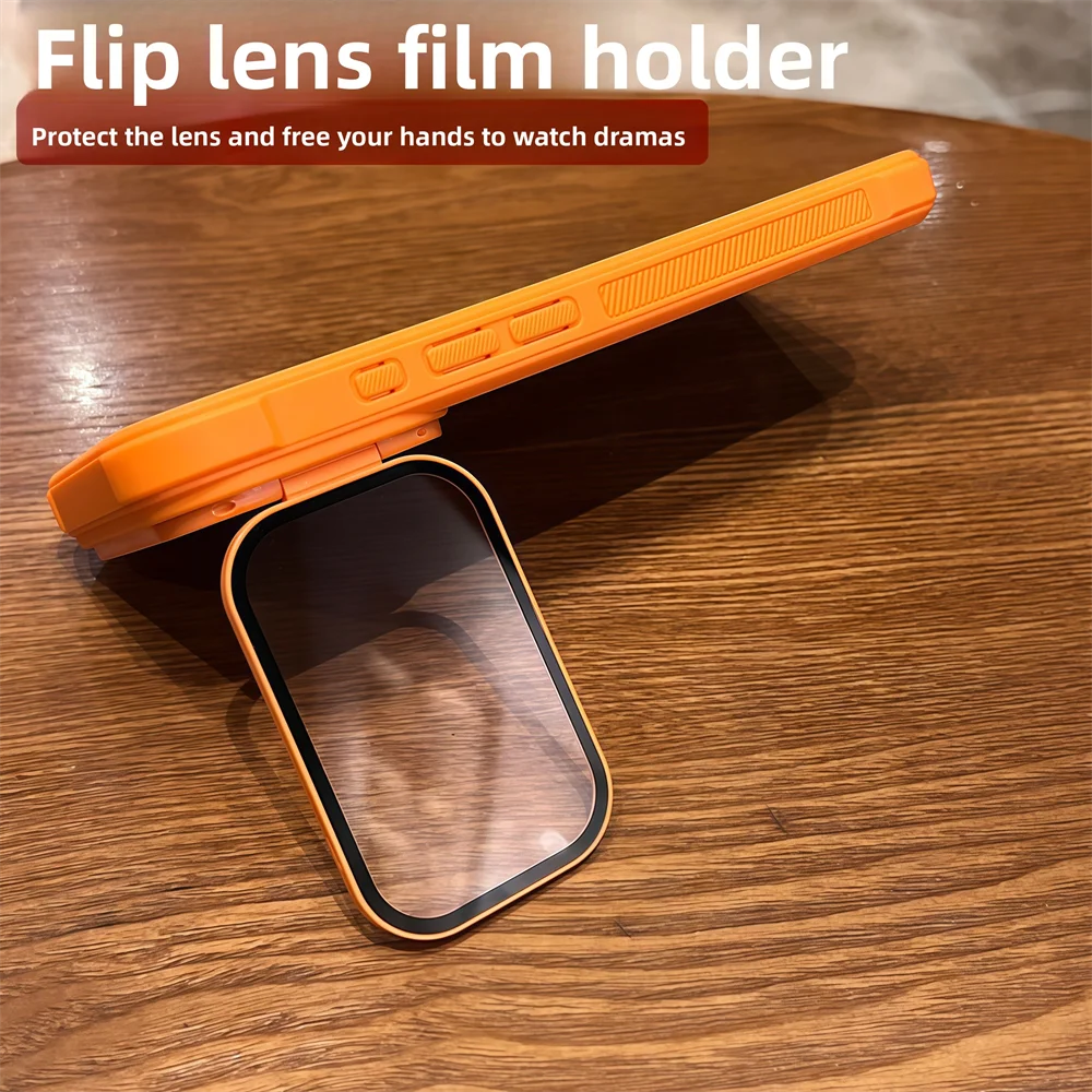 Vollständig ausklappbarer Linsen-Ständer für Magsafe Armor Magnetische Handyhülle für iPhone 18 17 16 15 14 13 12 Pro Max, kabellose Ladefunktion, matte Abdeckung – Detail 9