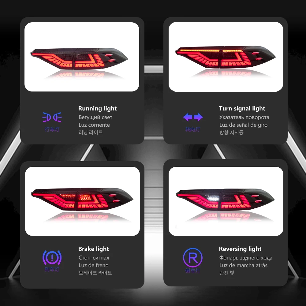 Full LED Mods Redesigned and Improved Ready to Use Water Flow Direction Traffic Light Assembly for Toyota Corolla 2019-2023