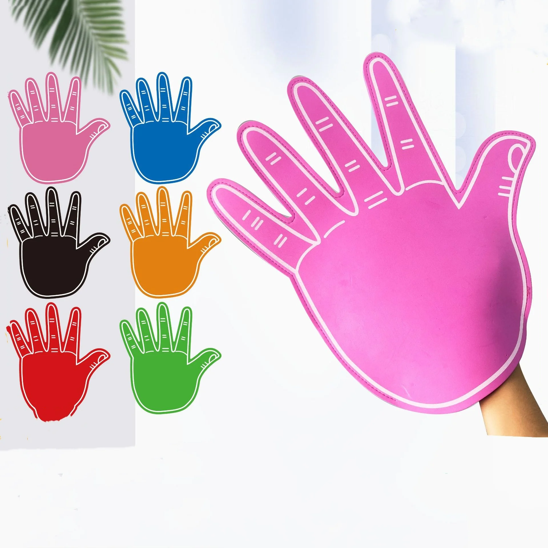 Sports Cheering Props Giant EVA Foam Hand Gloves Fingers Cheerleading Accessories Pompoms For Football Fan Events Fun Party