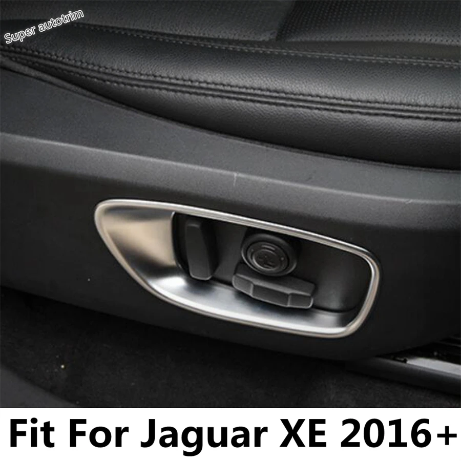 

Car Side Seat Adjustment Button Panel Decoration Cover Trim ABS Matte Accessories Interior Fit For Jaguar XE 2016 2017 2018 2019