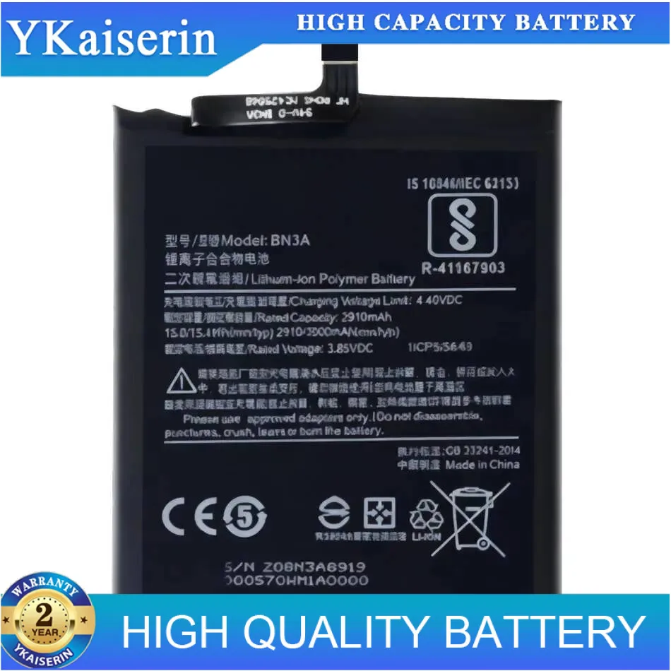 

Надежный аккумулятор мобильного телефона BN3A для Xiaomi Redmi GO 3000 мАч, долговечный