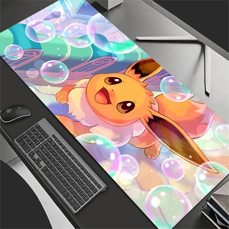 Mauspad P-Pokemons Eevee Kawaii Gaming-Zubehör Notbook Computer Speed ​​Mini Pc Gamer Tastatur Schreibtischmatte Mousepad