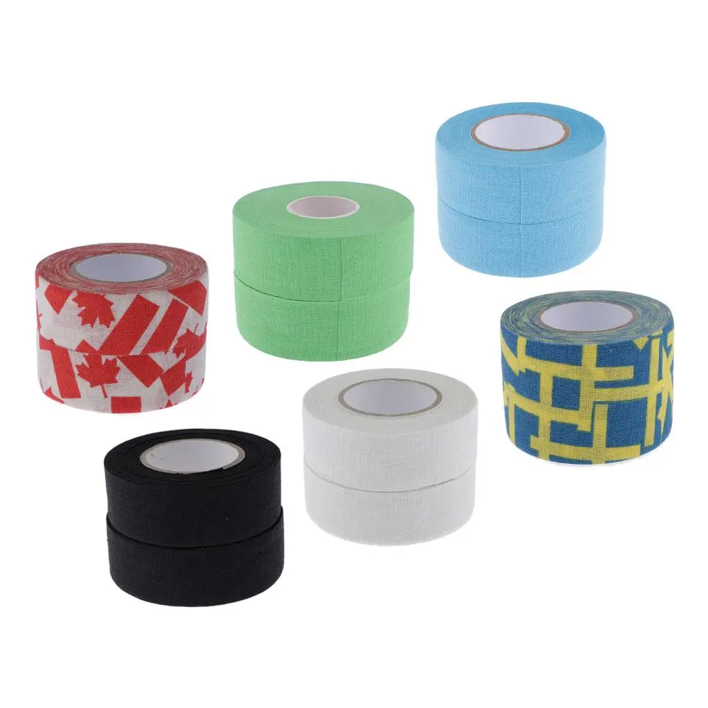 

33ft Hockey - No Sticky Residue & Easy to 11 Yards per Roll (2 Rolls, Various Colors)