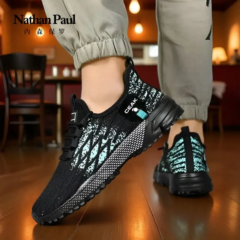 

Высококачественная мужская легкая уличная мужская обувь, дышащая новая модная универсальная повседневная обувь для бега