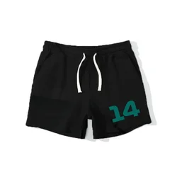 Shorts com cordão preto masculino, roupa esportiva casual, tendência de rua, moda, F1, verão