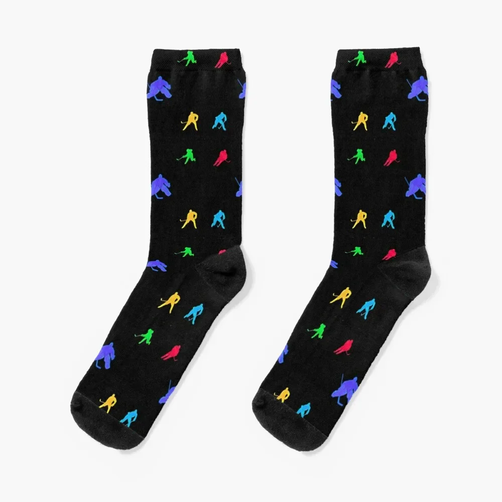 

Hockey Players Pattern Socks Novelties men cotton high quality Socks For Men Women's