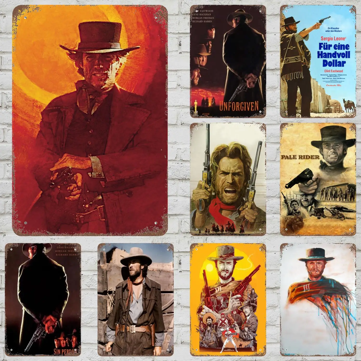 Металлические вывески Клинт Иствуд, настенный декор, винтажные жестяные вывески, металлический плакат капитана, декор для бара, паба, клуба, украшение стены Металлические вывески Клинт Иствуд, настенный декор, винтажные жестяные вывески, металлический плакат капитана, декор для бара, паба, клуба, украшение стены