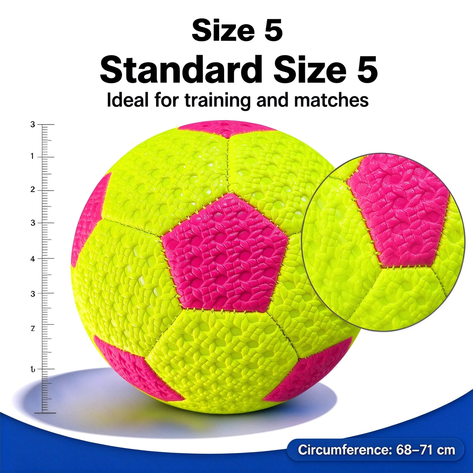 Standard Size 5 Soccer Ball Leakproof Campus Football Wear Resistant New Rubber Soccer Ball Elastic Football view 3