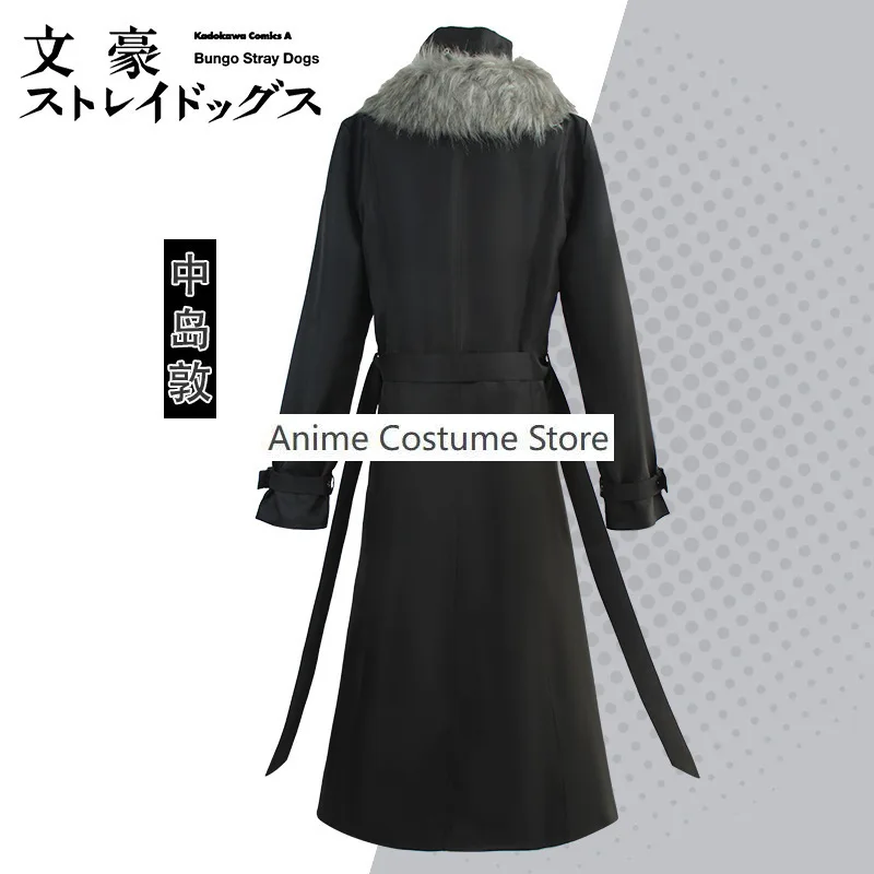 Nakajima Atsushi Cosplay Costume, Anime Bungo, Stray Dogs, If Line, Perruque Homme, Veste, Gants, Tenues, ixd'Halloween, Trempé, Nouveau