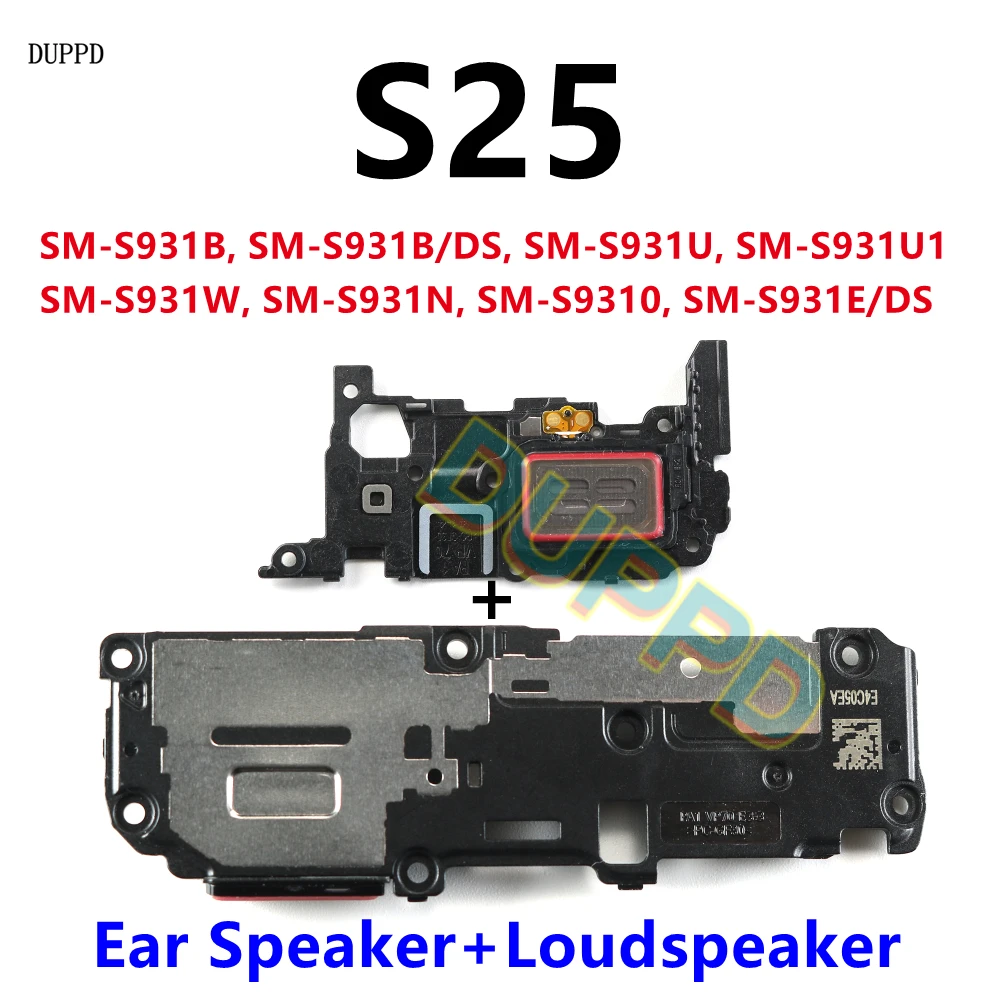 Immagine 7: Altoparlante Auricolare Superiore e Altoparlante Inferiore per Samsung S25 SM-S931B S931U S931N S931 - Ricambio per Speakerphone e Buzzer