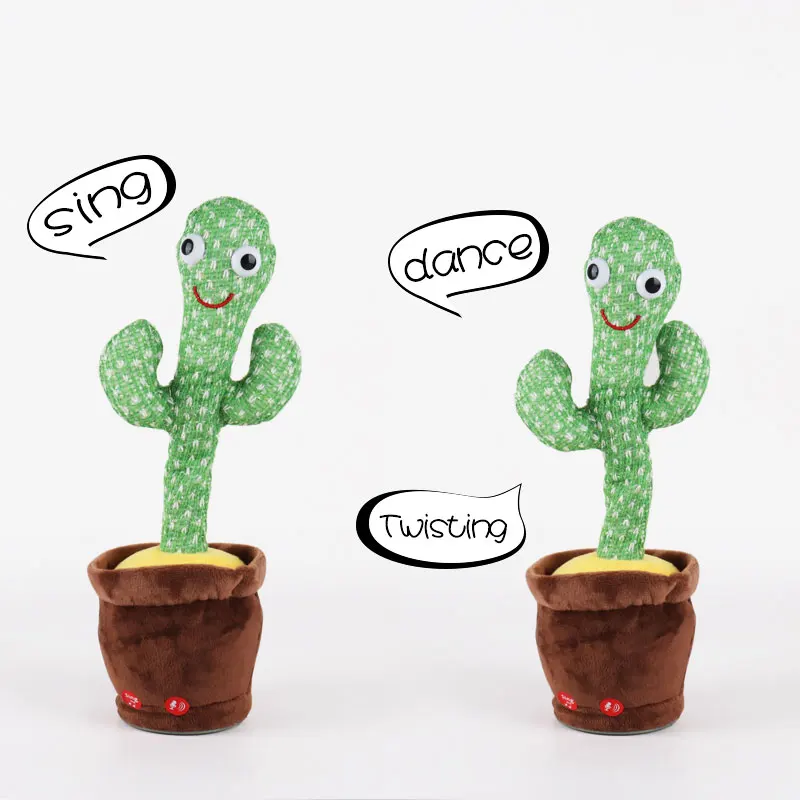 Children's plush toys sing and dance funny swing music plush dance cactus plush electric toy - view 5