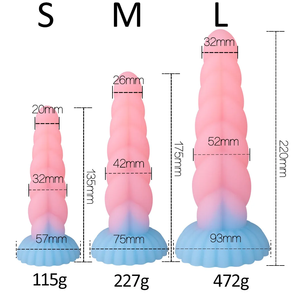 Morbido Dildo fluorescente masturbatore femminile realistico ventosa del pene Dildo giocattoli anali giocattoli Sexy per le donne adulti Sex Shop