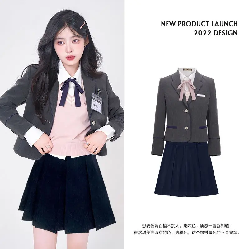 2024 jk uniform suit spring/summer korean style college style student set school uniform dress women improve jk uniform set