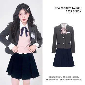 2025 jk uniform suit spring/summer korean style college style student set school uniform dress women improve jk uniform set