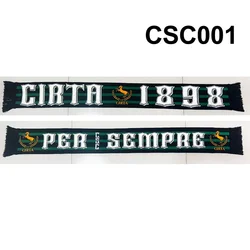145*18 cm Size CSC E Basta Cirta 1898 Per Sempre Scarf Elastic Scarf for Fans Double-faced Knitted CSC001