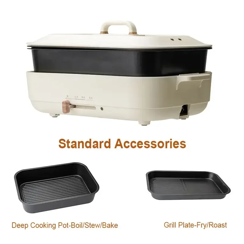 Hot Sales 3.5L Separable Electric Cooking Pan: A 2-in-1 Kitchen Marvel thumbnail