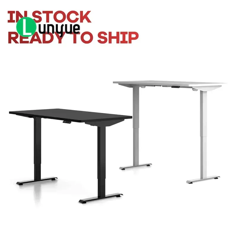 Dual Motor Electric Height Adjustable Standing Desk Ergonomic Lift Table for Laptop Computer Home Office Workstation Smooth