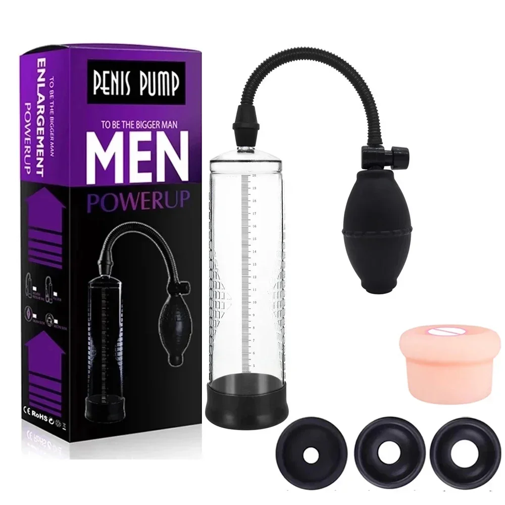 Effektive Penis Pumpe Erweiterung Vakuum Dick Extender Männer Sex Spielzeug Erhöhen Länge Enlarger Männlichen Zug Erotische Erwachsene Sexy Produkt