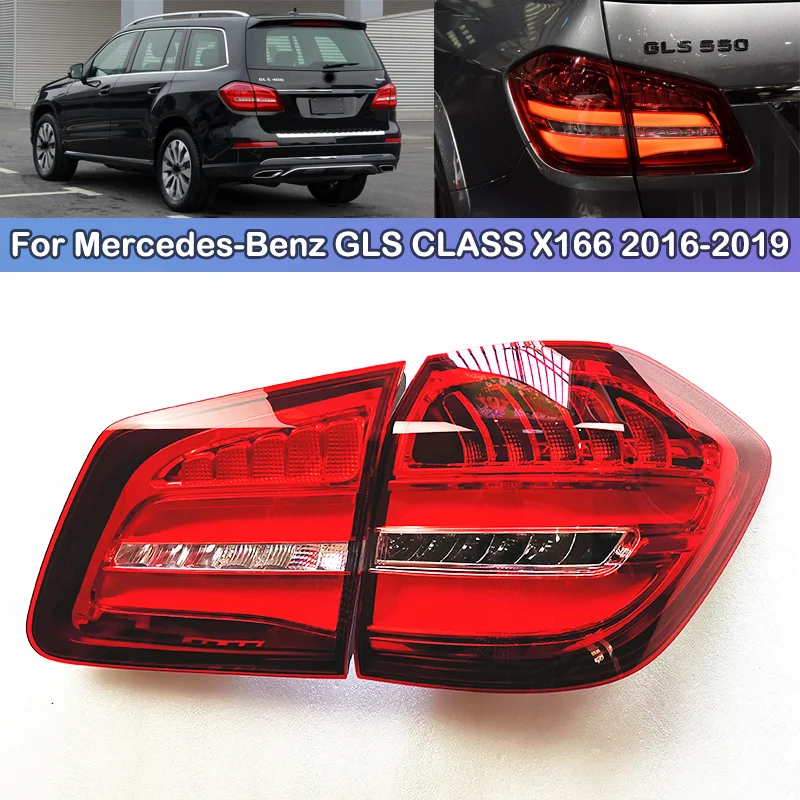 

DCGO LED For Mercedes-Benz GLS CLASS X166 2016-2019 Taillight Brake Light Rear bumper Taillights taillamps tail light