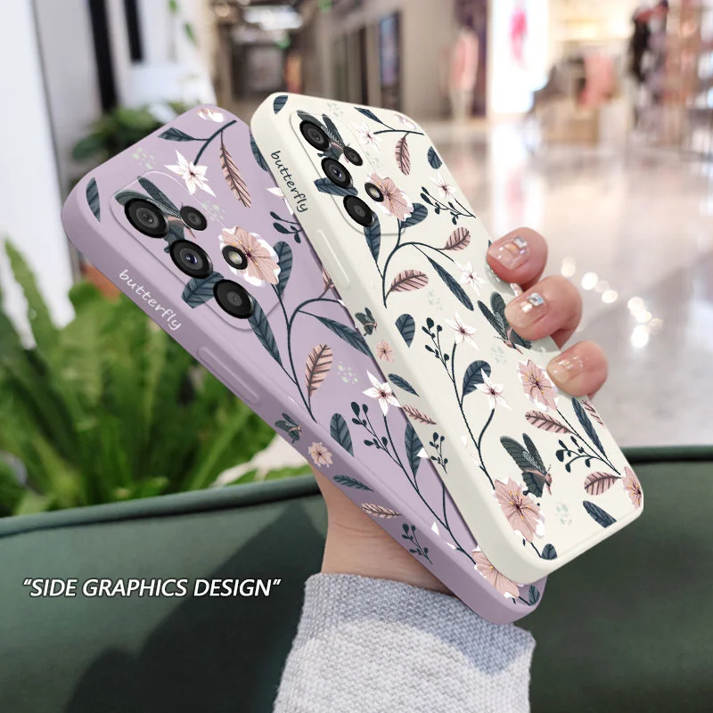 Etui na telefon Warm Blossom Branches Samsung A16 A06 A73 A53 A33 A23 A15 A25 A35 A55 A13 A03 A04 A04S A72 A52 A32 A22 A02S A02 4G