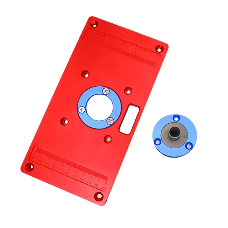 RT0700C Durability Aluminum Router Table Insert Plate for Woodworkers,Includes 2Rings Anodized Surfaces Treatments DropShipping