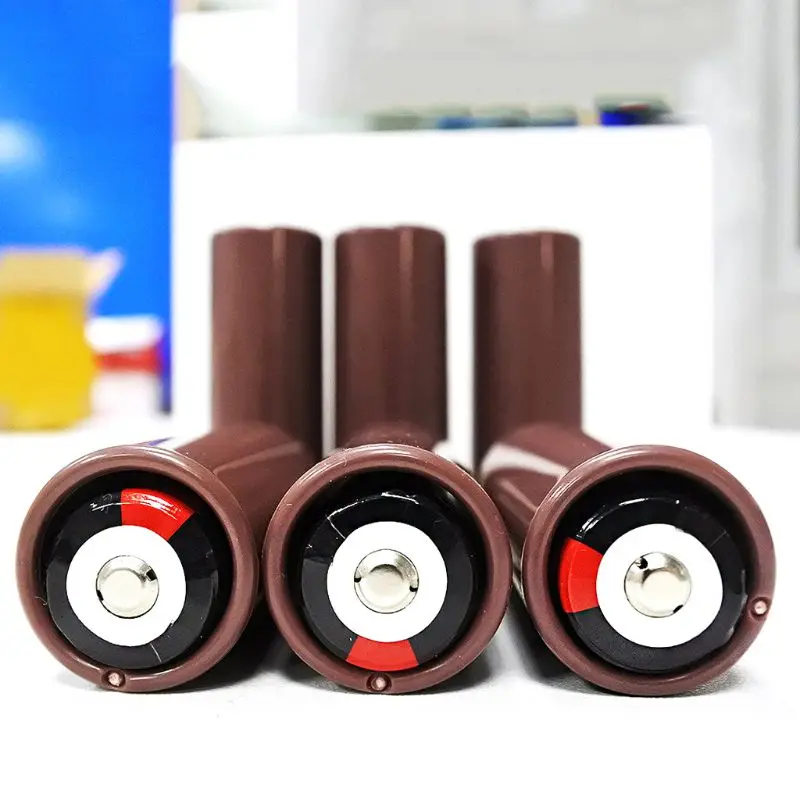 Tubo portapilas 18650 a 26650 Adaptador caja plástico cilíndrico marrón para Cas