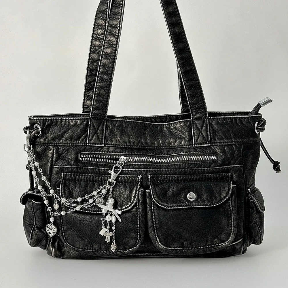 Fashion Multi-layer Bag Chain Metal DIY Handbag Charm Star Pearl Bag Accessories Acrylic Beaded Keychain