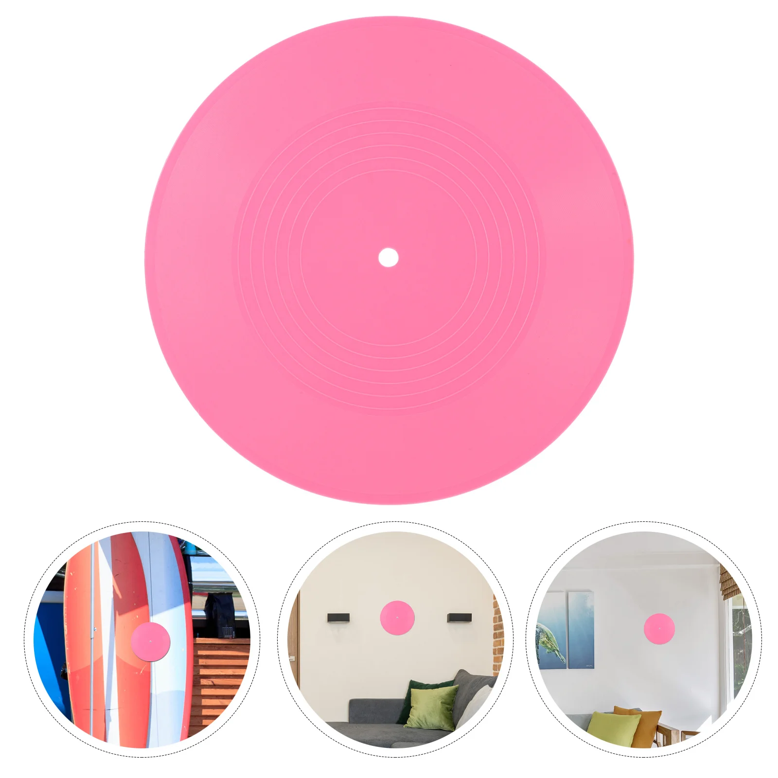 

Retro Vinyl Record Wall Art Vintage Music Decor for Living Room Bedroom Rock and Roll Party Supplies