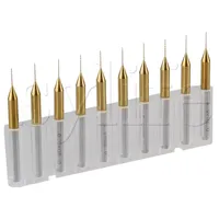10PCS Titanium Coated Carbide Drill Bits 1/8\