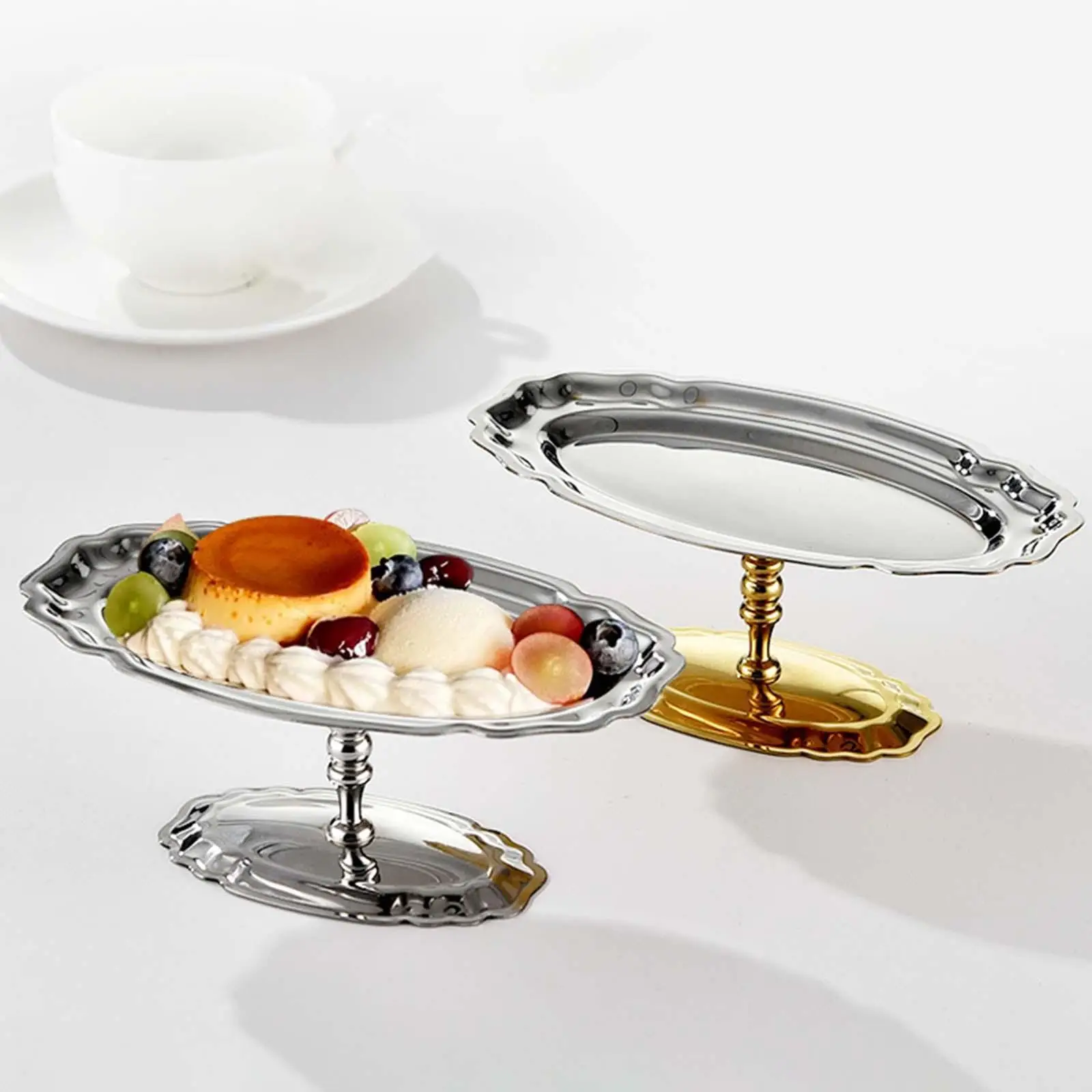 

Многофункциональная овальная чаша для десертов и мороженого для встреч и домашнего использования, для салатов