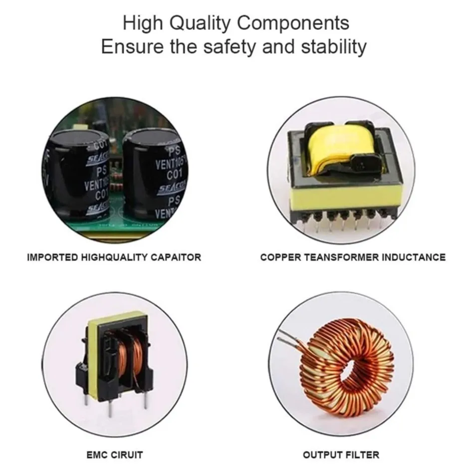 Imagem -04 - Conversor de Tensão de Alimentação Comutada Transformador de Acionamento do Motor Ventiladores Embutidos Smps 48 v 1500w 31.3a 170250v ca para cc