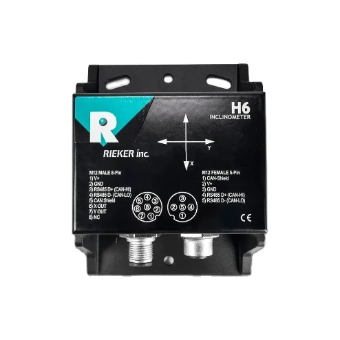 NewRieker H6 High Precision Configurable Customizable Digital Inclinometer Dual Axis Digital Sensor Automotive Measurement RS485
