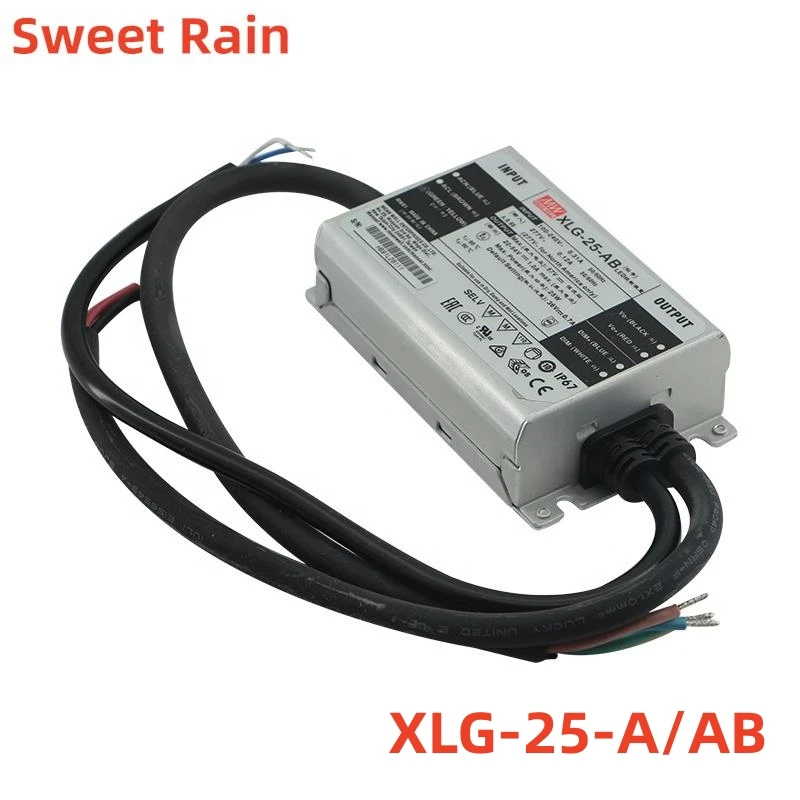 

MEAN WELL XLG-25 Series A/AB Тип DC22-54V 25W Светодиодный драйвер с постоянным режимом питания, водонепроницаемый импульсный источник питания регулируемого типа