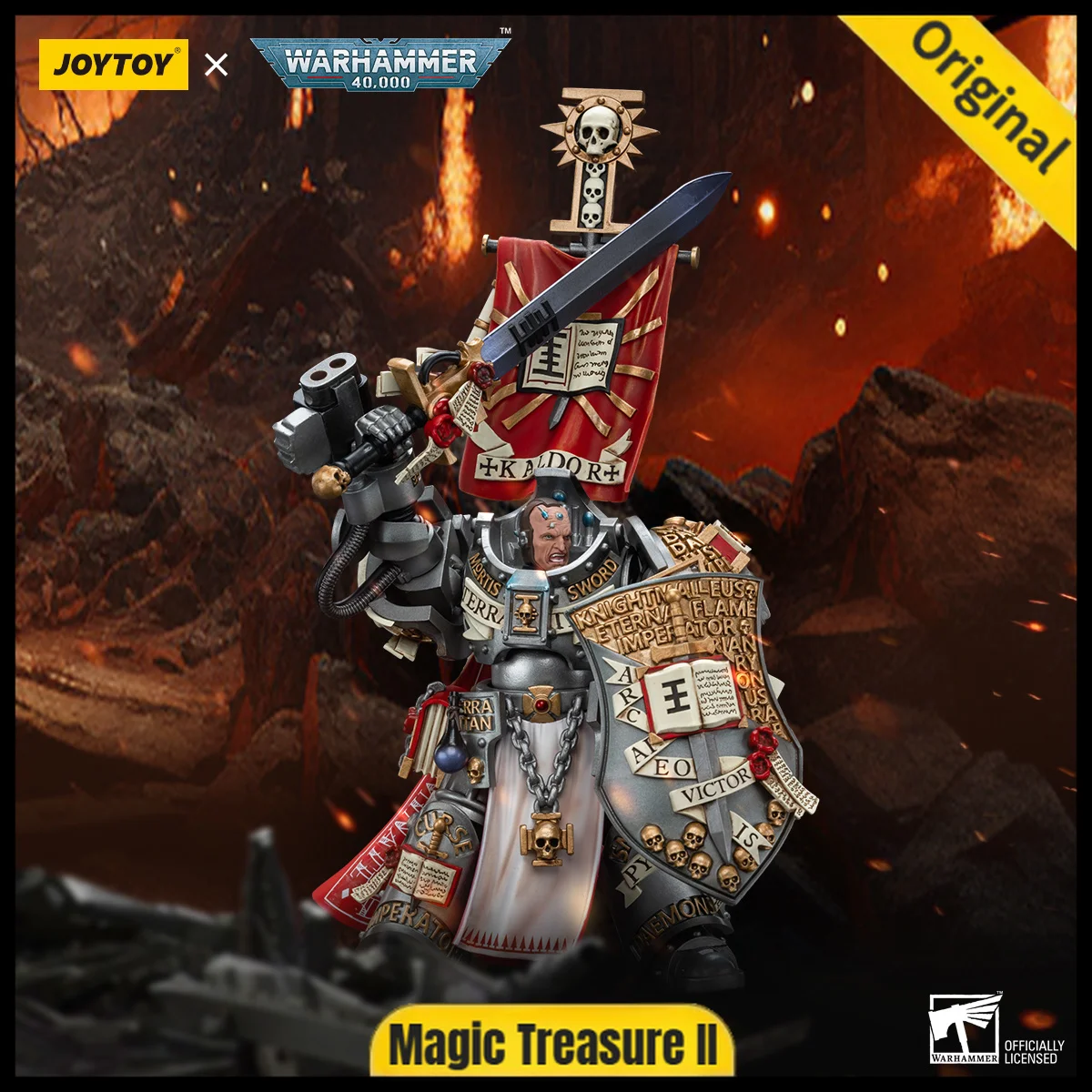 

【JOYTOY】Warhammer 40K Grey Knights Kaldor Draigo Model Toys 1/18 Action Figure