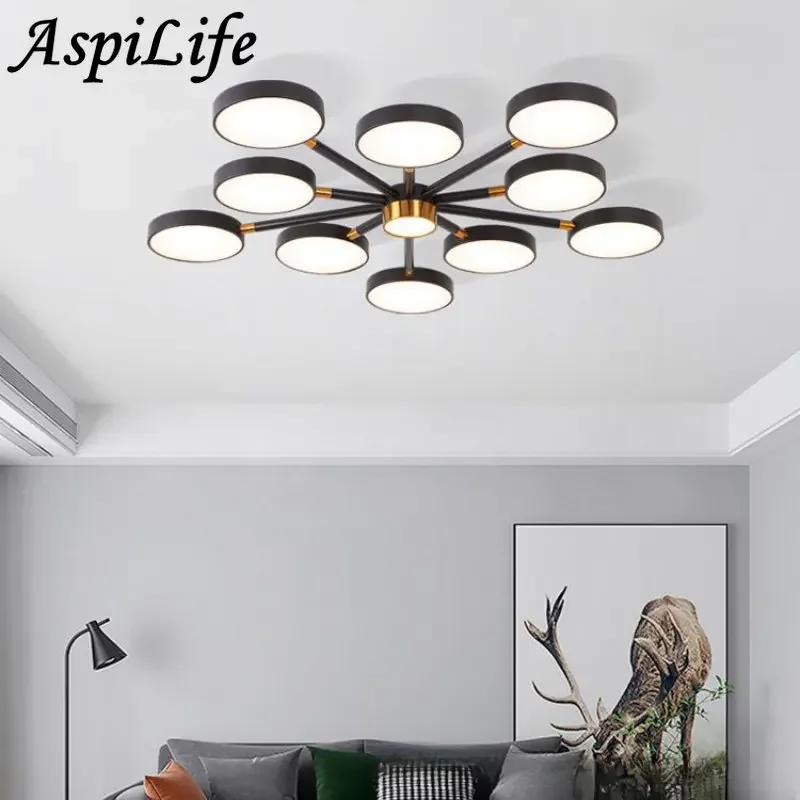 Modernas luzes de teto LED para casa, decoração inteligente, sala de estar, quarto, sala de jantar, corredor, corredor, varanda, luxo, inteligente, casa