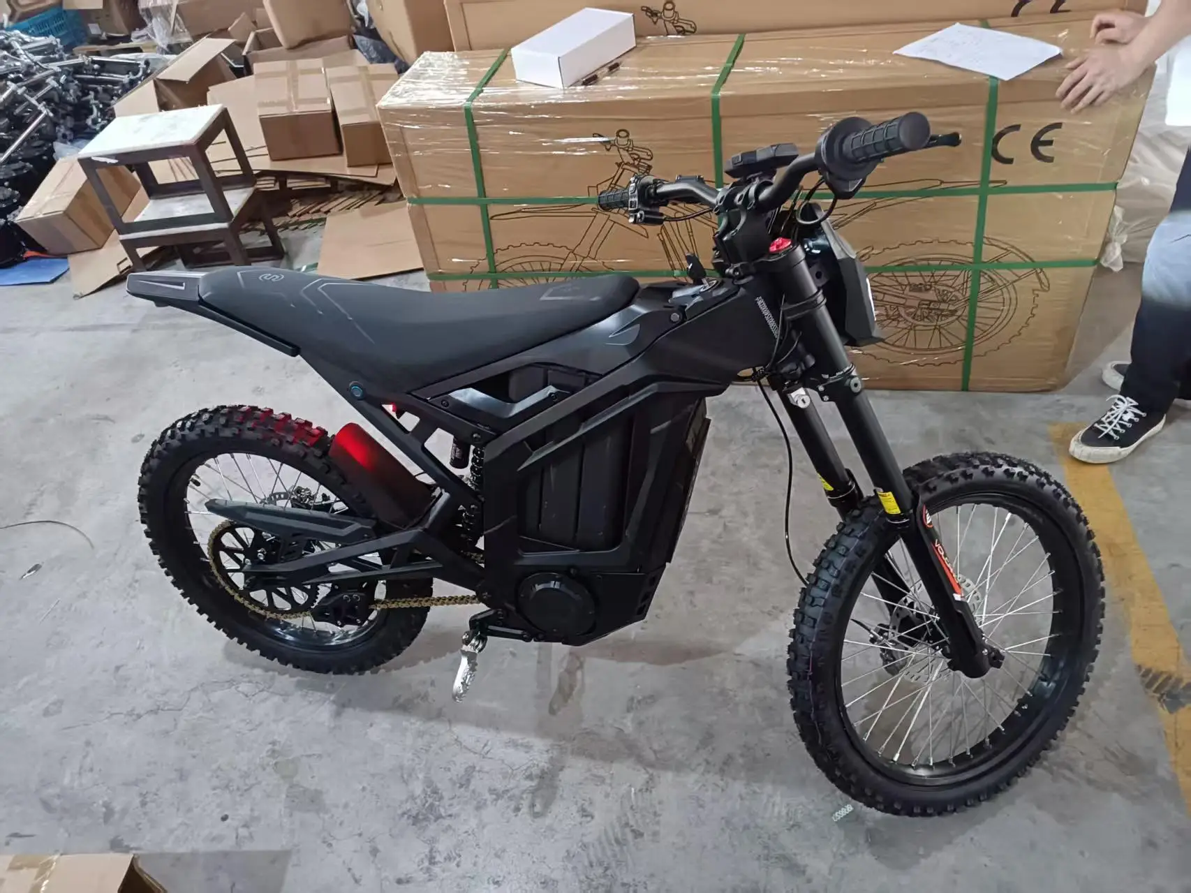 FHJ SS8.0 Electric Mountain Bike E-MTB Fatbike Aluminum Alloy Central Motor Sport City Bike 72V Lithium Battery 120KM Range