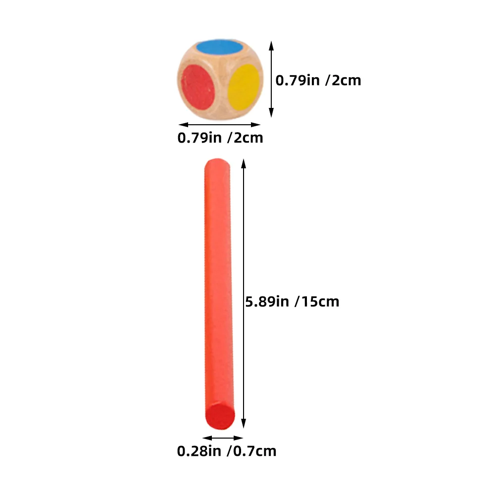 1 conjunto crianças jogo de equilíbrio varas de madeira conjunto com rolo desafio habilidade motora fina desenvolvimento família