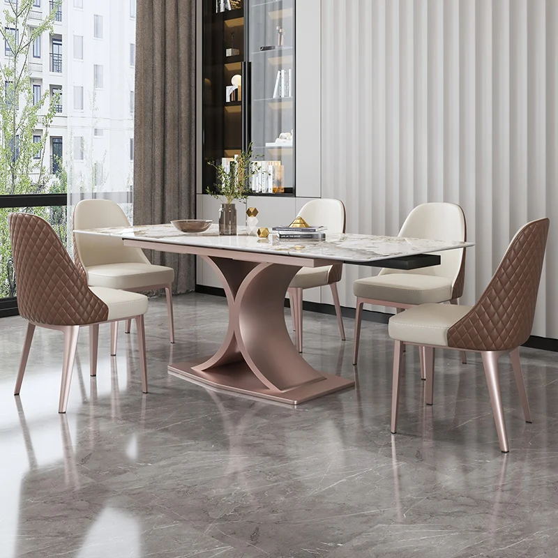 

Design Modern Dining Tables Hotel Nordic Living Room Kitchen Dining Tables Coffee Luxury Mesa Comedor Home Furniture SR50DT