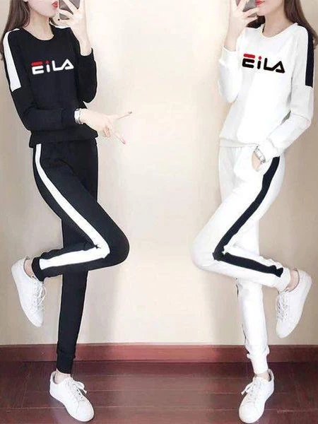 

Fashionable Casual Sportswear Set Women's Trendy Sweatshirt Long Pants Stylish Two-Piece Suit Autumn New Arrival Korean Style