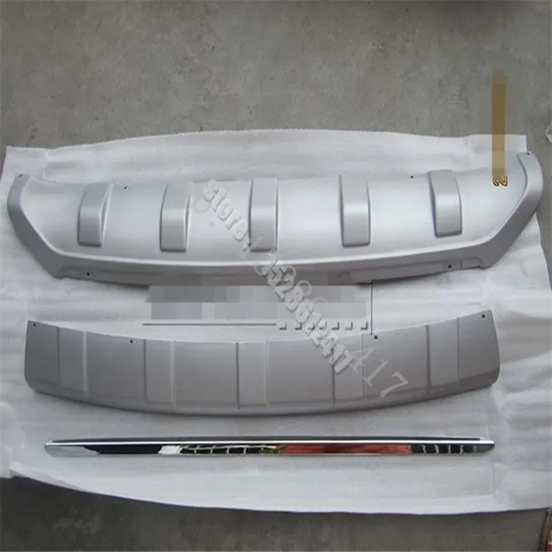 For Hyundai ix35/Tucson MK2 2010 2011 2012 Car Accessories  ABS Plastic Front And Rear Bumper Guard 3pcs