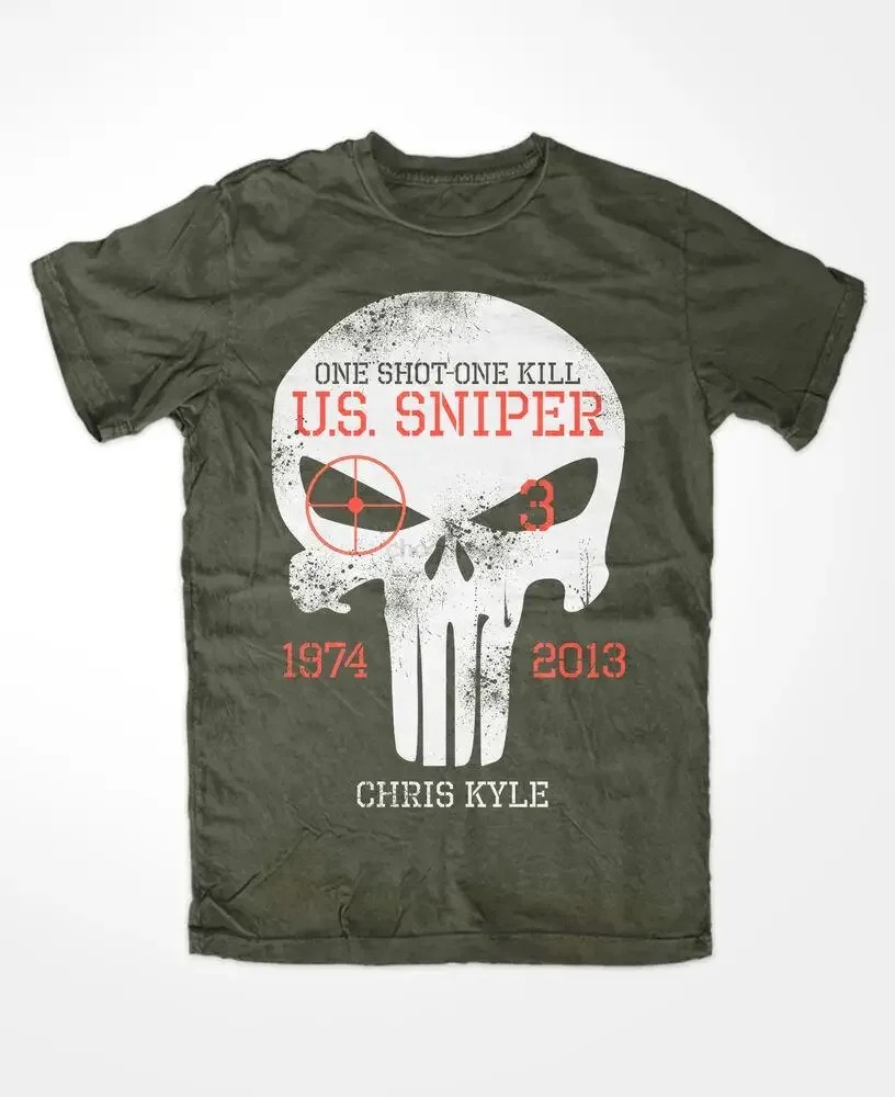 Chris Kyle T-Shirt Olive the Devil of Ramadi American Sniper Sniper CPO