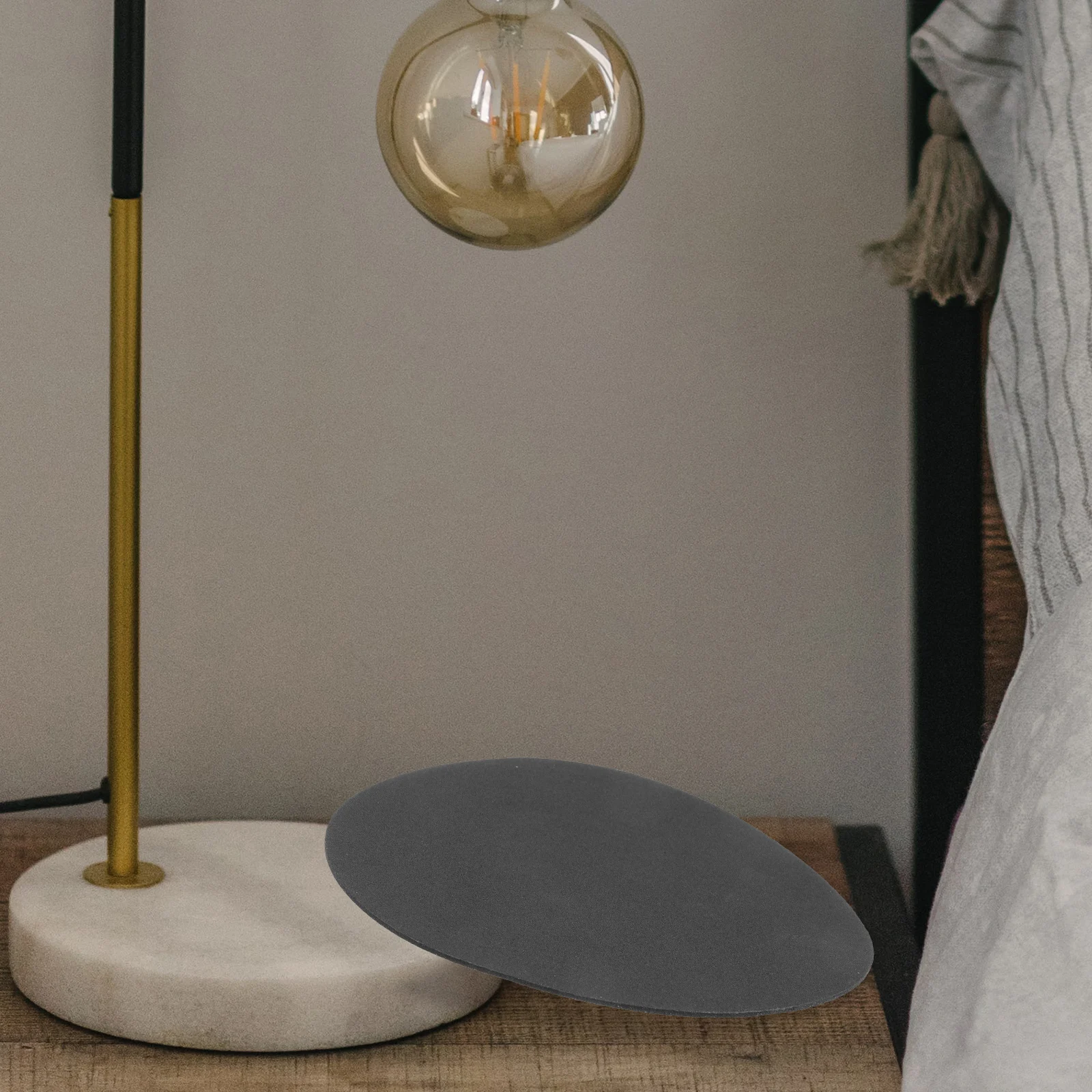 6 Pcs Furniture Pads Non-slip Mat Table Lamp Small Cushion Bases Only Black Accessory Sticker