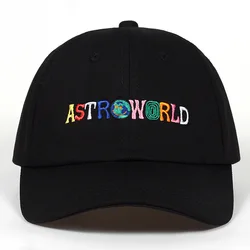 ASTROWORLD Embroidered Baseball Cap Rapper Travis Scott Album Soft Top Peaked Cap Export