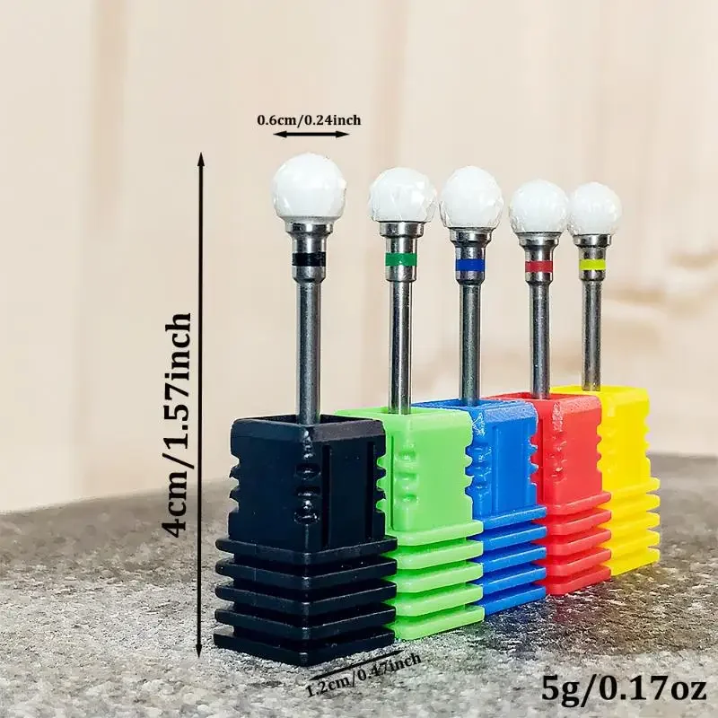 球形セラミックネイルドリルビットクイックリムーブキューティクルネイルポリッシュヘッド電動研磨機アクセサリー
