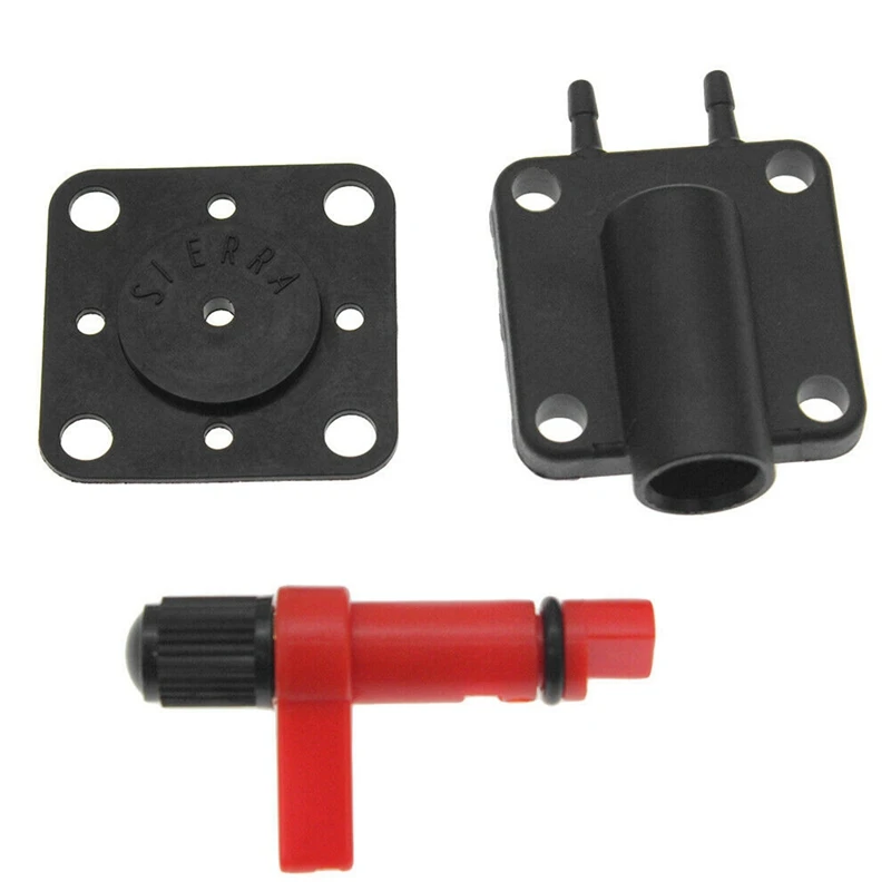 1 Set Primer-Solenoid Service Maintenance Valve For Johnson Evinrude & 1 Pcs Fuel Pump 438559 385784 433390