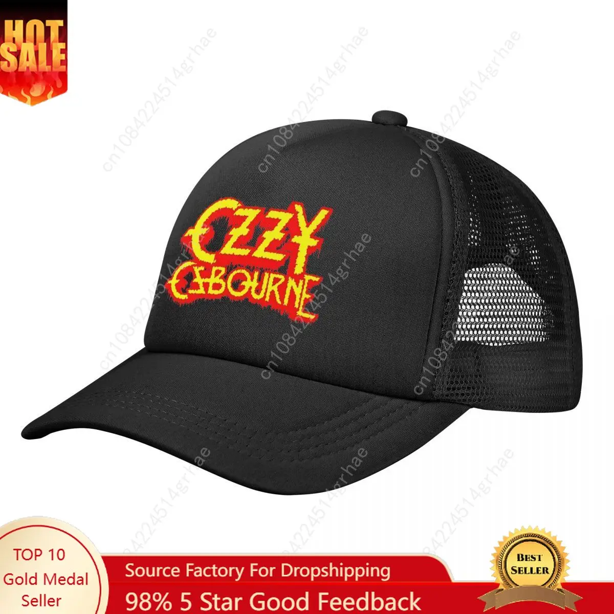 

Trip Throughozzy Ozzy Osbourne Trucker Hat Men Women Sport Heavy Metal Dad Hat Adjustable Polyester Mesh Baseball Caps Summer